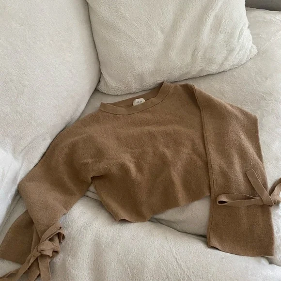 ❌SOLD❌Wilfred Tan Merino Wool Sweater - Picture 8 of 9